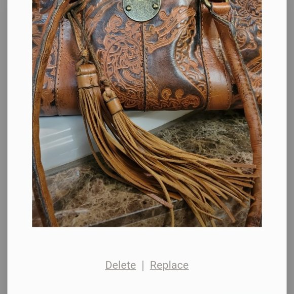 Authentic Patricia Nash Tooled Vienna Satchel - Picture 4 of 10